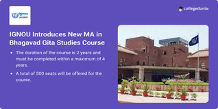 IGNOU Introduces New MA in Bhagavad Gita Studies Course; Registrations Open for July Session